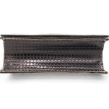  Christian Dior Metallic Patent Micro-Cannage Gradient Diorama Flap Bag Bronze Gold 