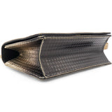  Christian Dior Metallic Patent Micro-Cannage Gradient Diorama Flap Bag Bronze Gold 