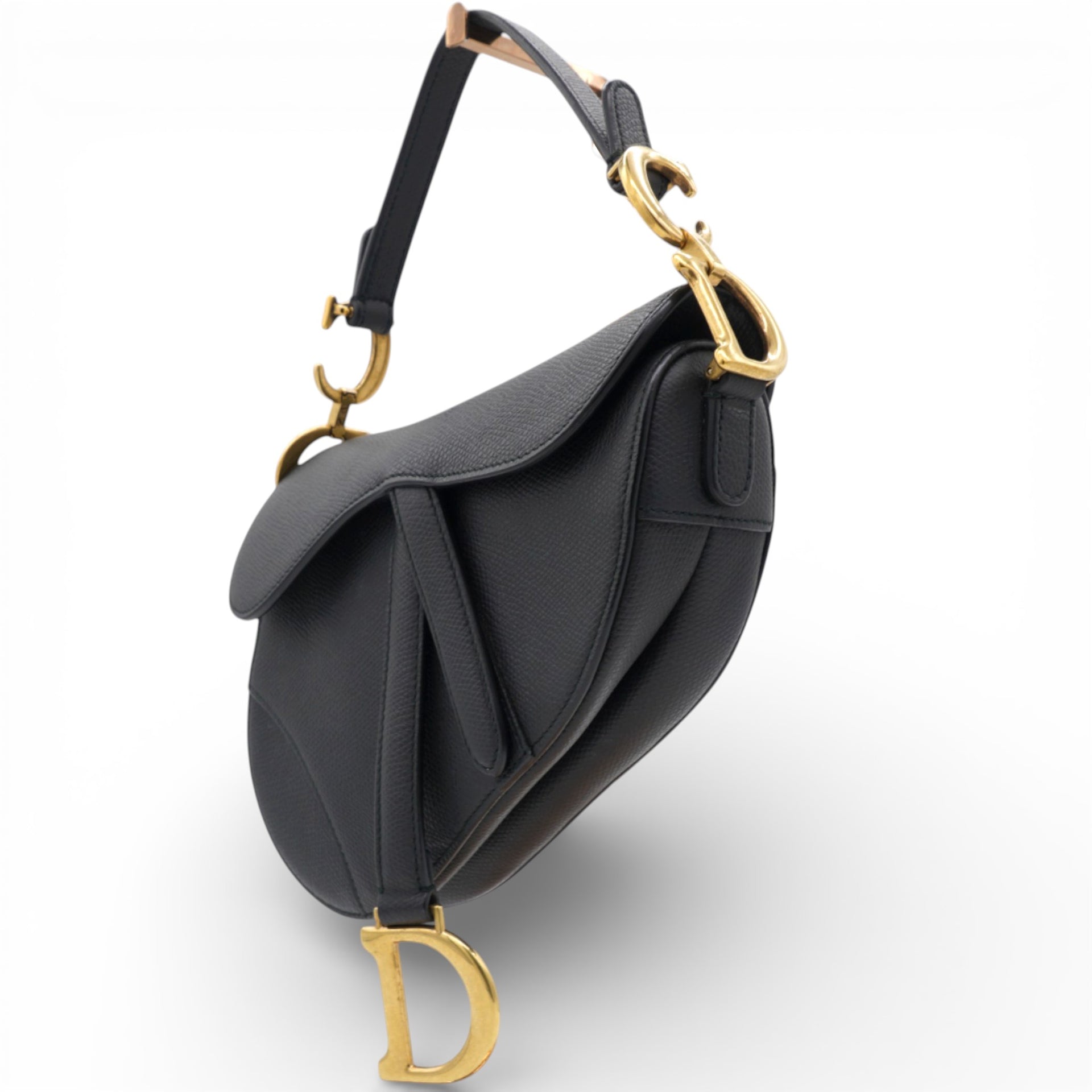 Christian Dior Mini Saddle Bag Black