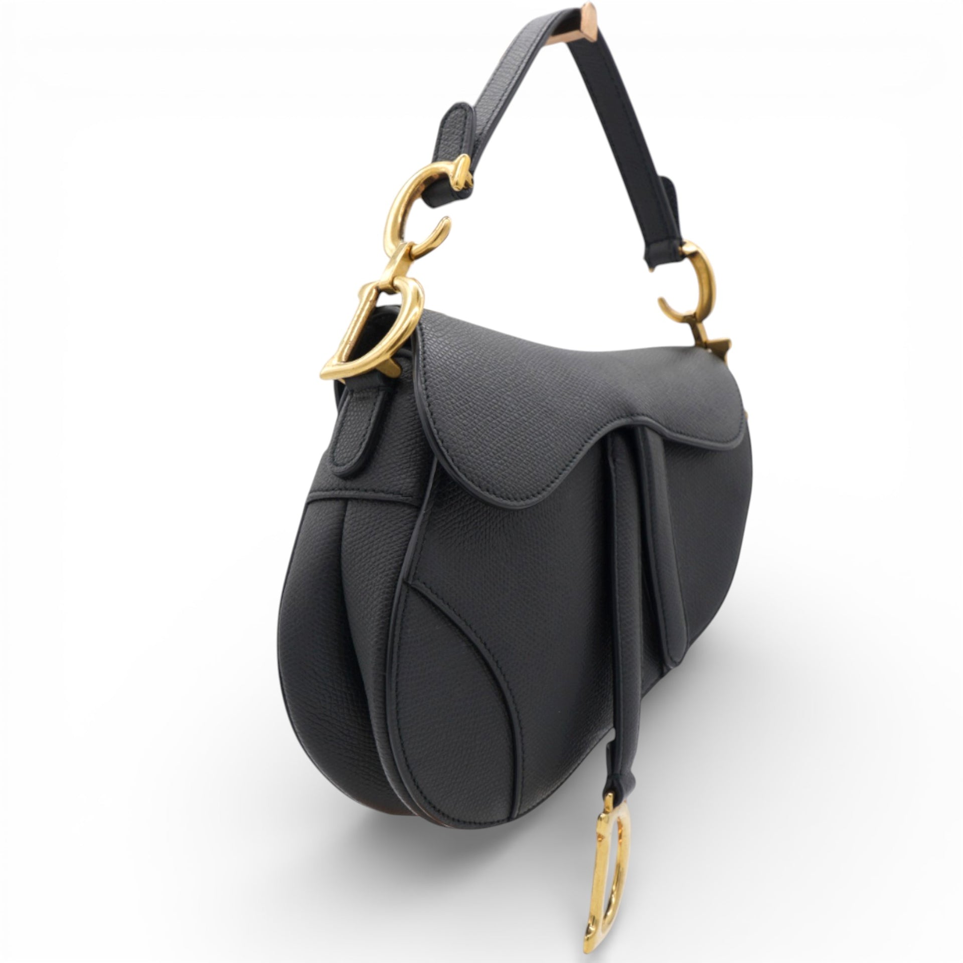 Christian Dior Mini Saddle Bag Black