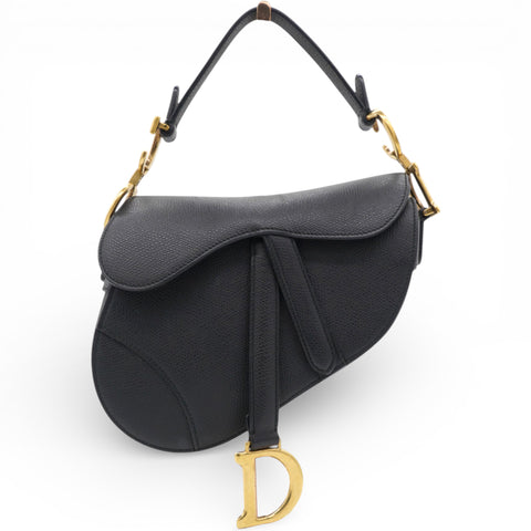 Christian Dior Mini Saddle Bag Black