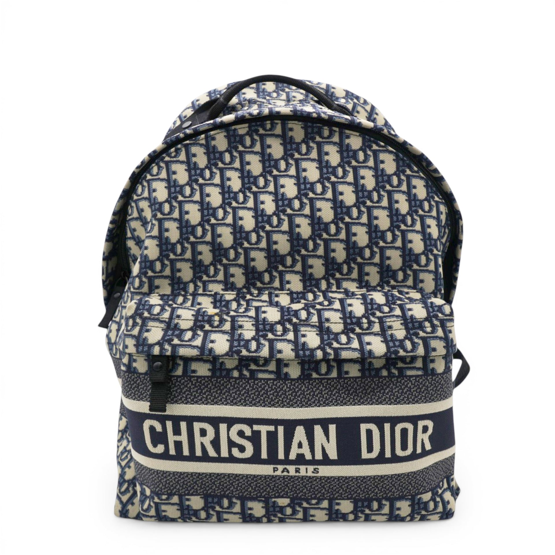 Christian Dior Oblique Diortravel Backpack Blue 