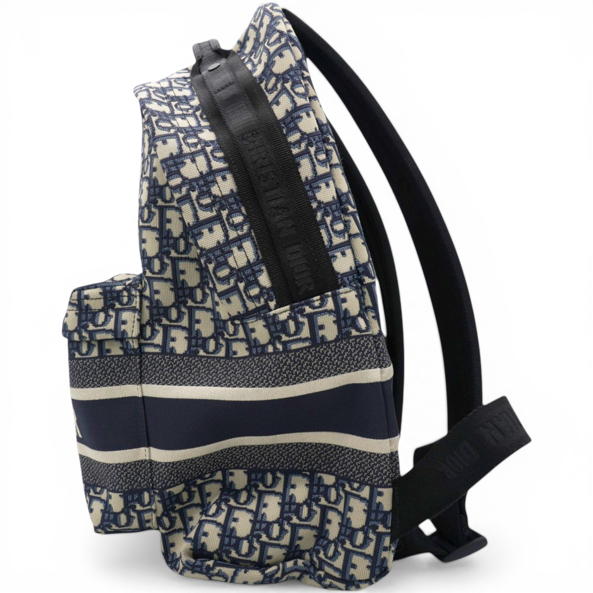 Christian Dior Oblique Diortravel Backpack Blue 