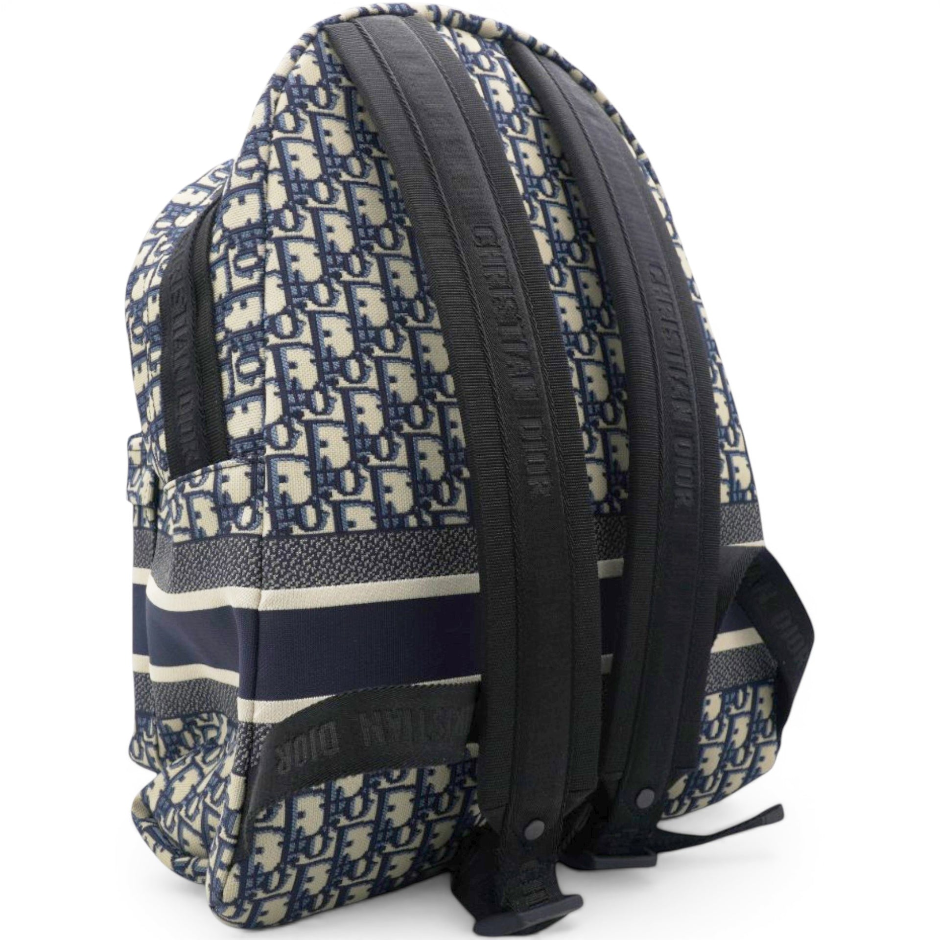 Christian Dior Oblique Diortravel Backpack Blue 
