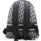 Christian Dior Oblique Diortravel Backpack Blue 