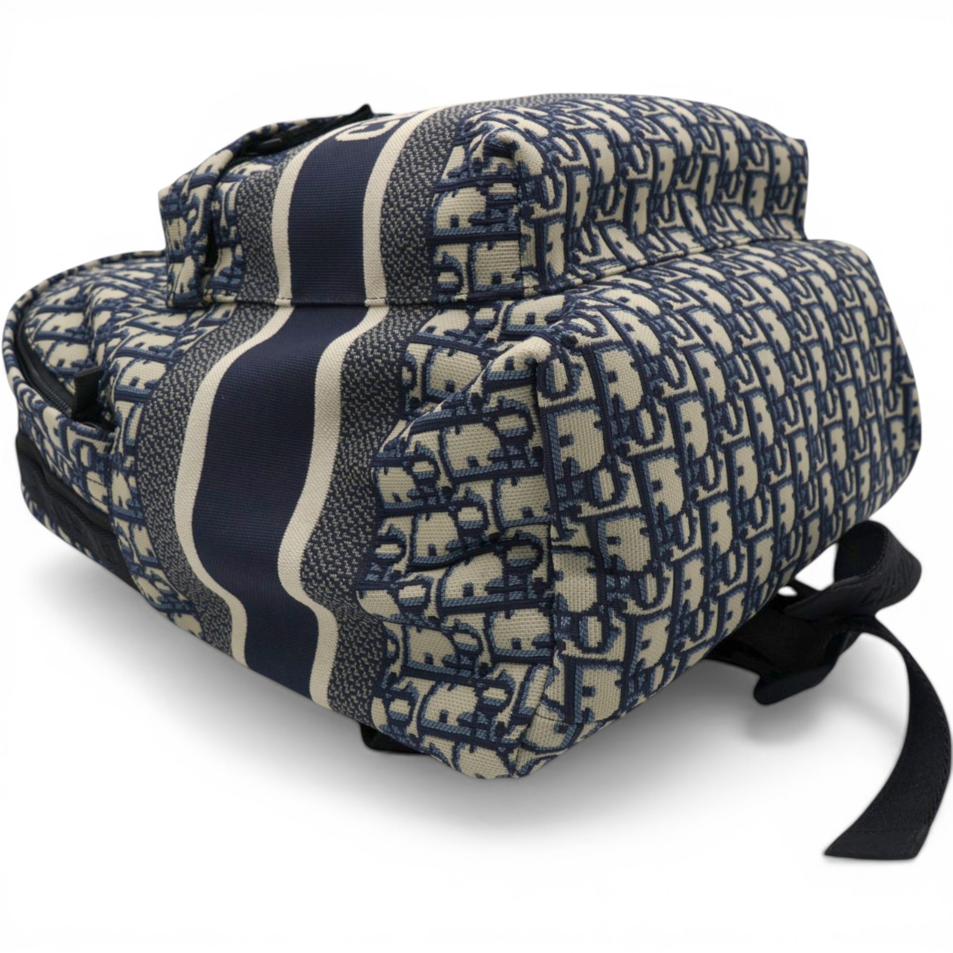 Christian Dior Oblique Diortravel Backpack Blue 