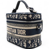  Christian Dior Oblique Diortravel Vanity Case Blue 