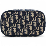  Christian Dior Oblique Diortravel Vanity Case Blue 