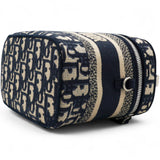  Christian Dior Oblique Diortravel Vanity Case Blue 