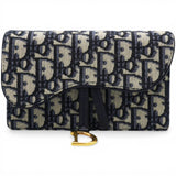 Christian Dior Oblique Saddle Belt Bag Blue 