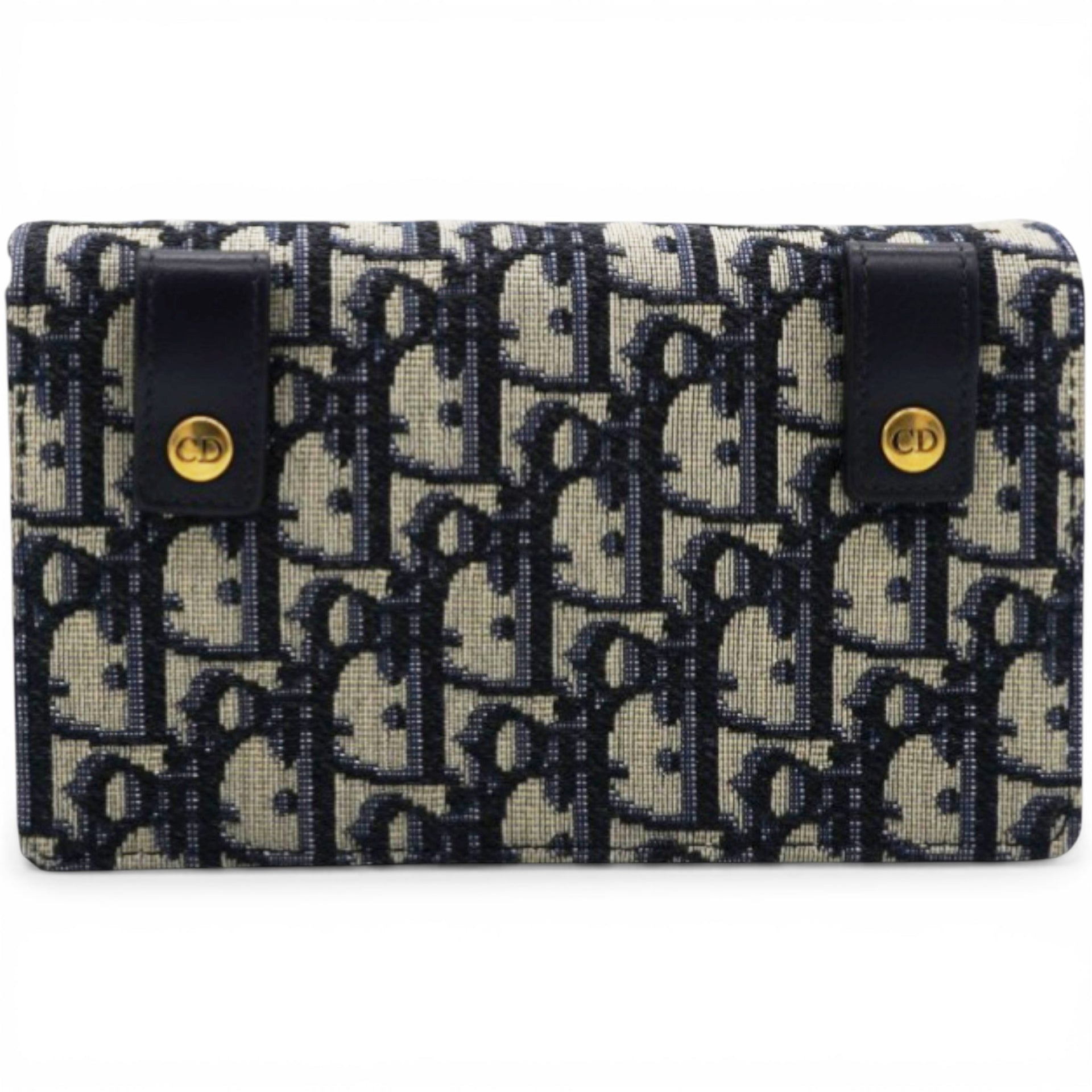 Christian Dior Oblique Saddle Belt Bag Blue 