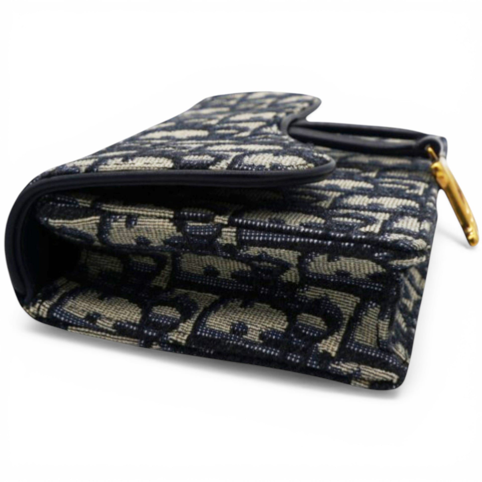 Christian Dior Oblique Saddle Belt Bag Blue 