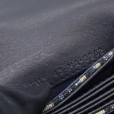 Christian Dior Oblique Saddle Card Holder Blue 