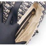 Christian Dior Oblique Saddle Medium Bag Blue 