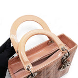 Christian Dior Patent Cannage Medium Lady Dior Light Pink 