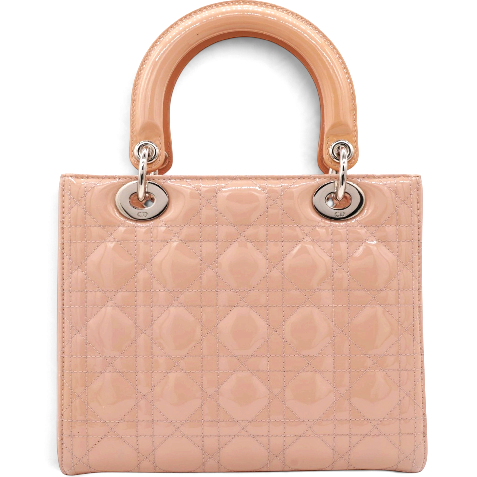 Christian Dior Patent Cannage Medium Lady Dior Light Pink 