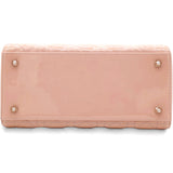 Christian Dior Patent Cannage Medium Lady Dior Light Pink 