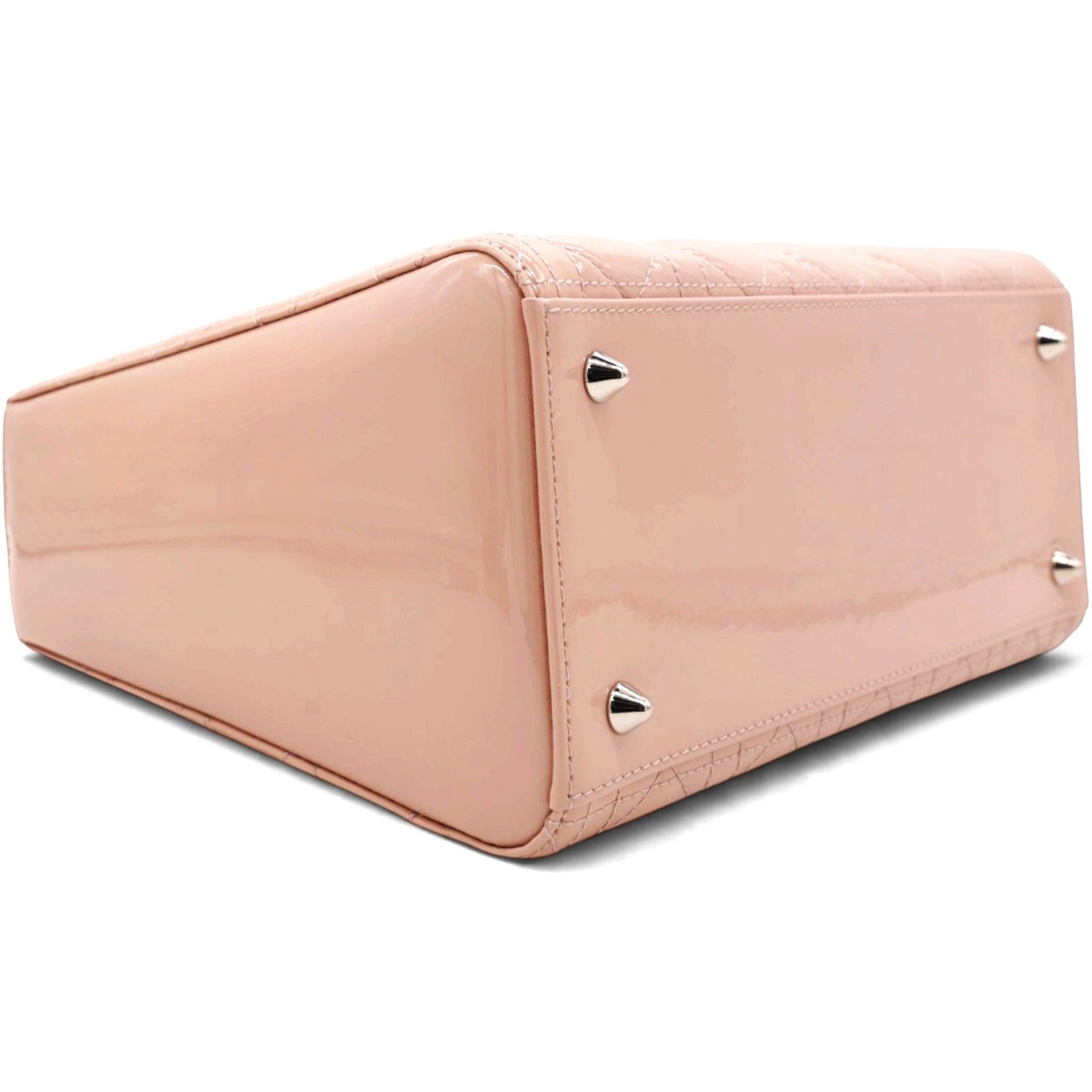 Christian Dior Patent Cannage Medium Lady Dior Light Pink 