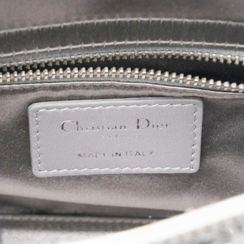 Christian Dior Satin Crystal Cannage Mini Lady Dior