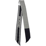 Christian Dior Silk 30 Montaigne Mitzah Scarf Black White  