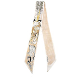 Christian Dior Silk Mitzah ABCDIOR C Scarf Pink 