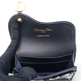 Christian Dior Smooth Calfskin Oblique Saddle Lotus Wallet Blue 