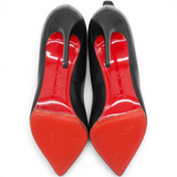 Christian Louboutin Black Leather Victorina Flame Pumps Size36.5 