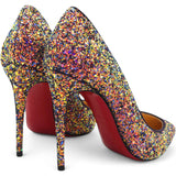 Christian Louboutin Glitter Milkyway Pigalle Follies 100 Pumps Multicolor Size 34.5 