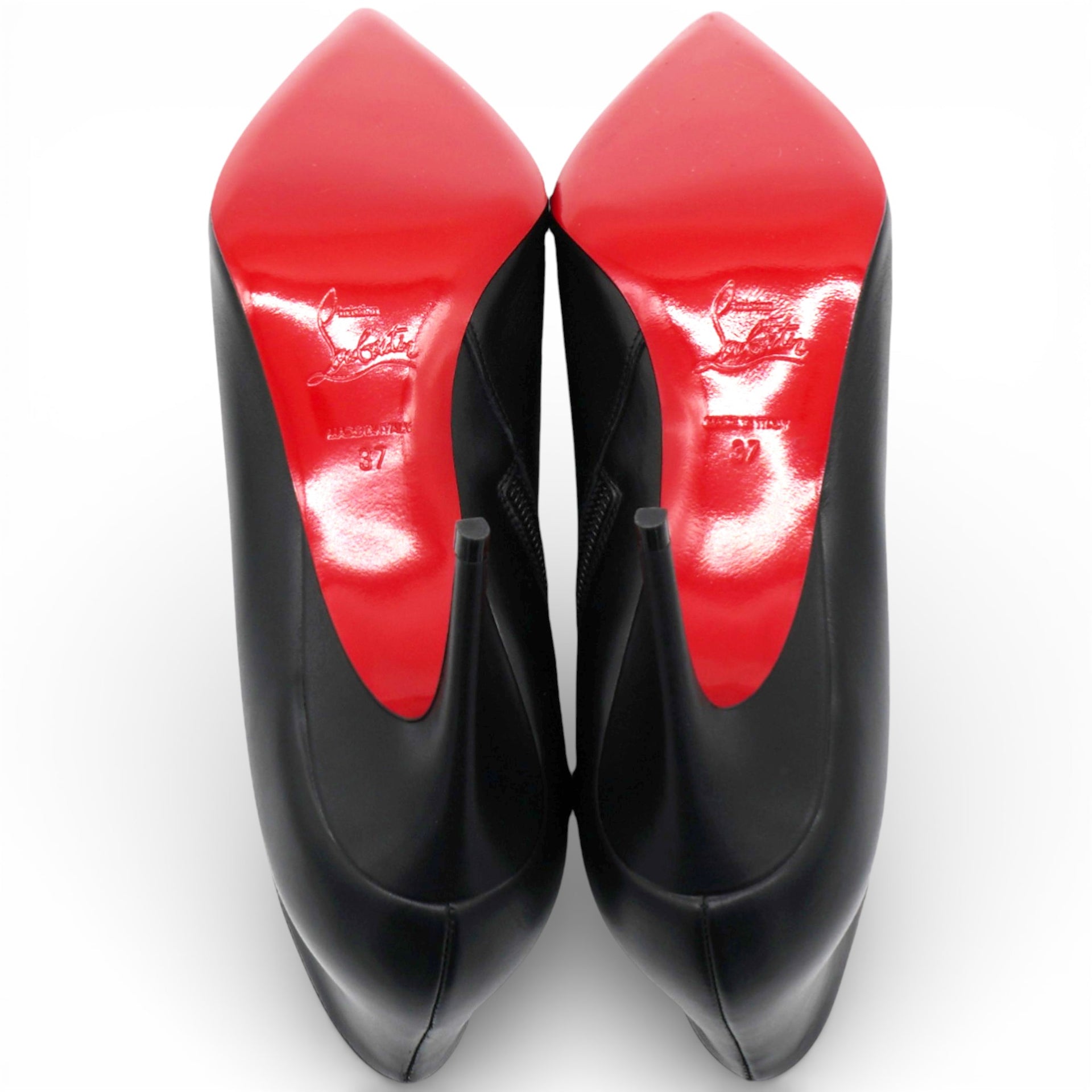 Christian Louboutin Gorgona 85 Leather Ankle Boots Size37 