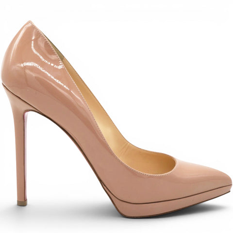 Christian Louboutin Patent Bianca Pumps Nude Size37 