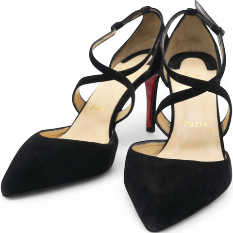 Christian Louboutin Suede Maltaise Pumps Black Size37 