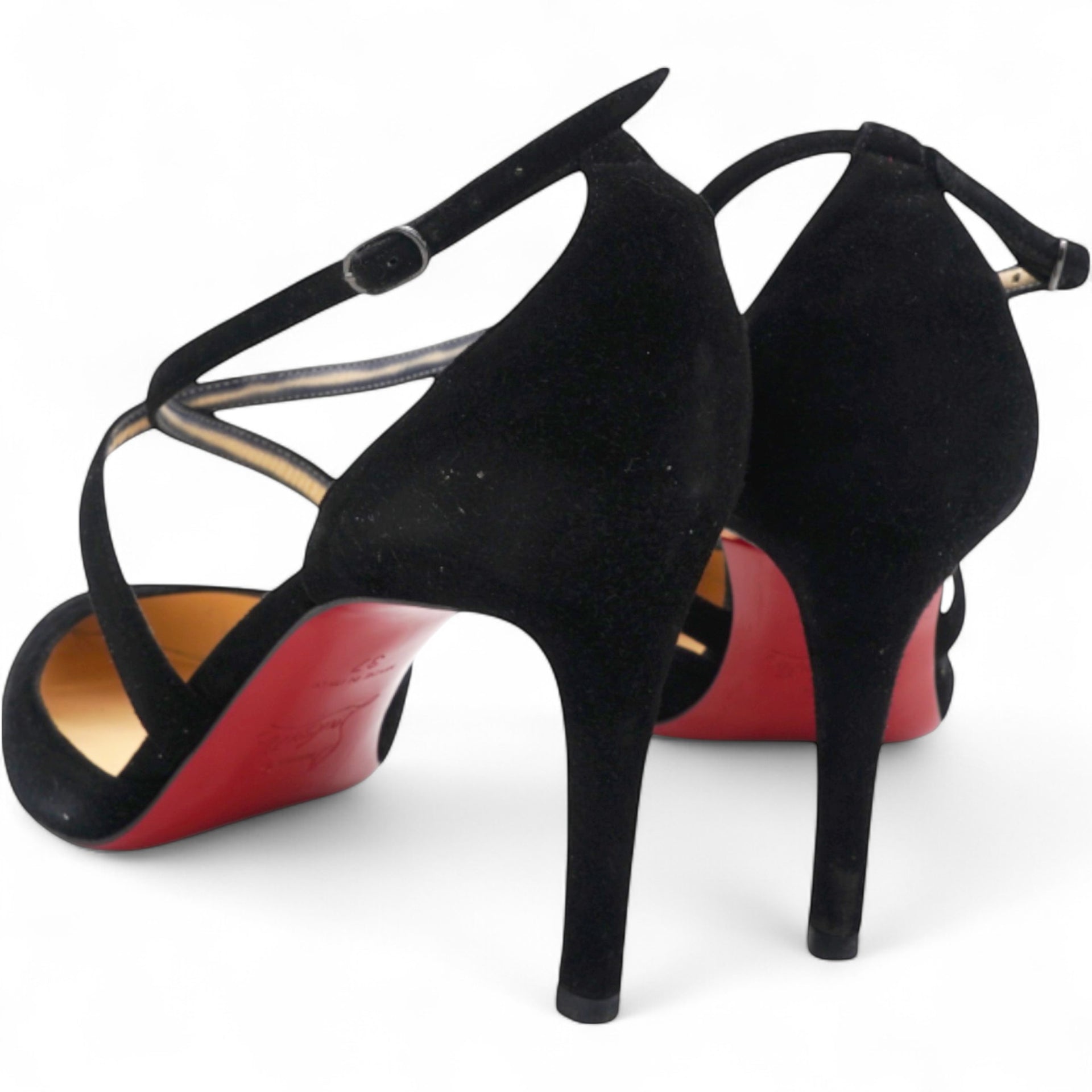 Christian Louboutin Suede Maltaise Pumps Black Size37 