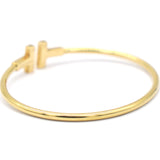 T Wire Bracelet Yellow Gold & Diamonds