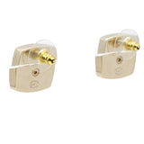 Faux Pearl and Crystal CC Stud Earrings