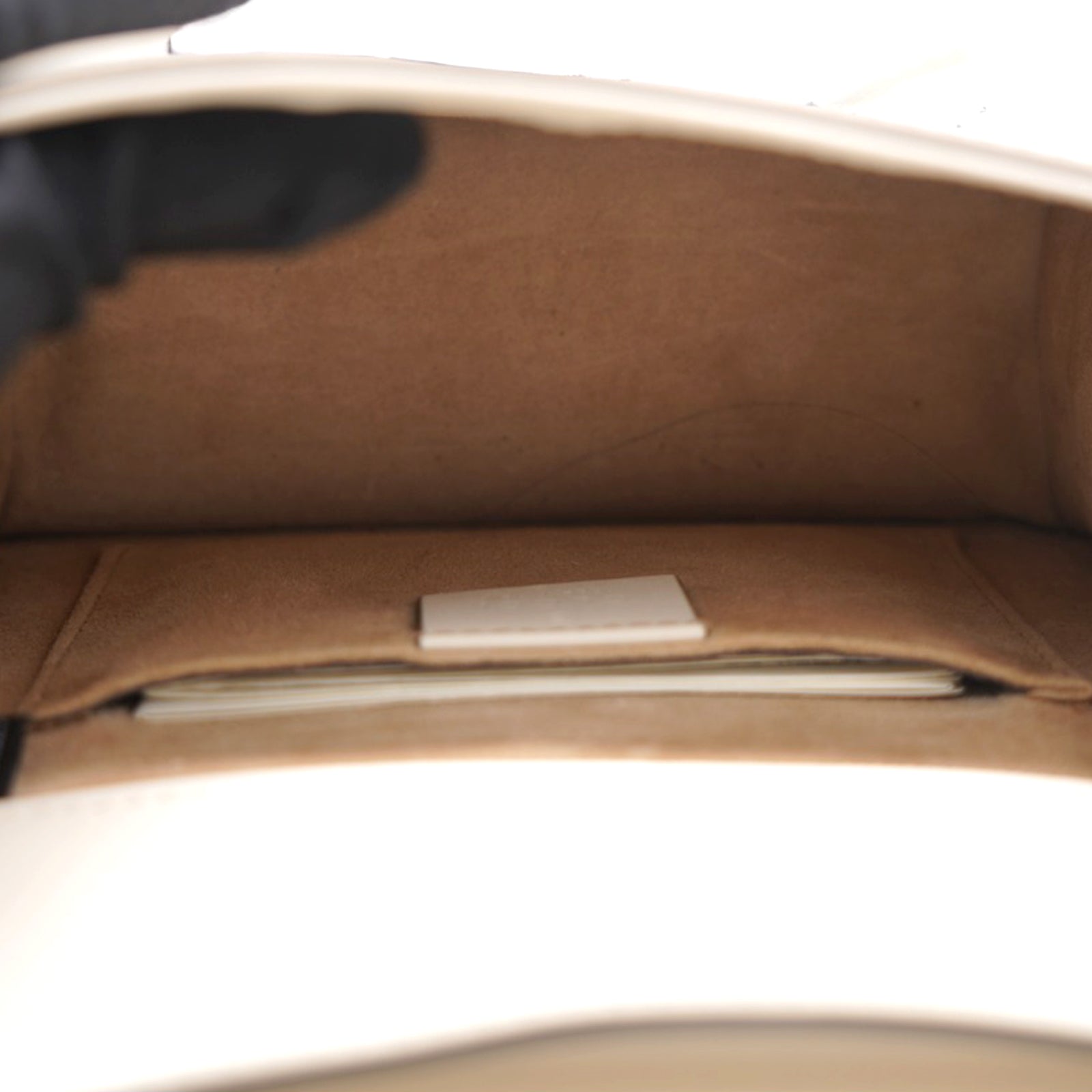 Calfskin Leather Mini Web Chain Sylvie Top Handle bag White