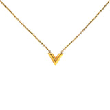 Essential V Gold Necklace