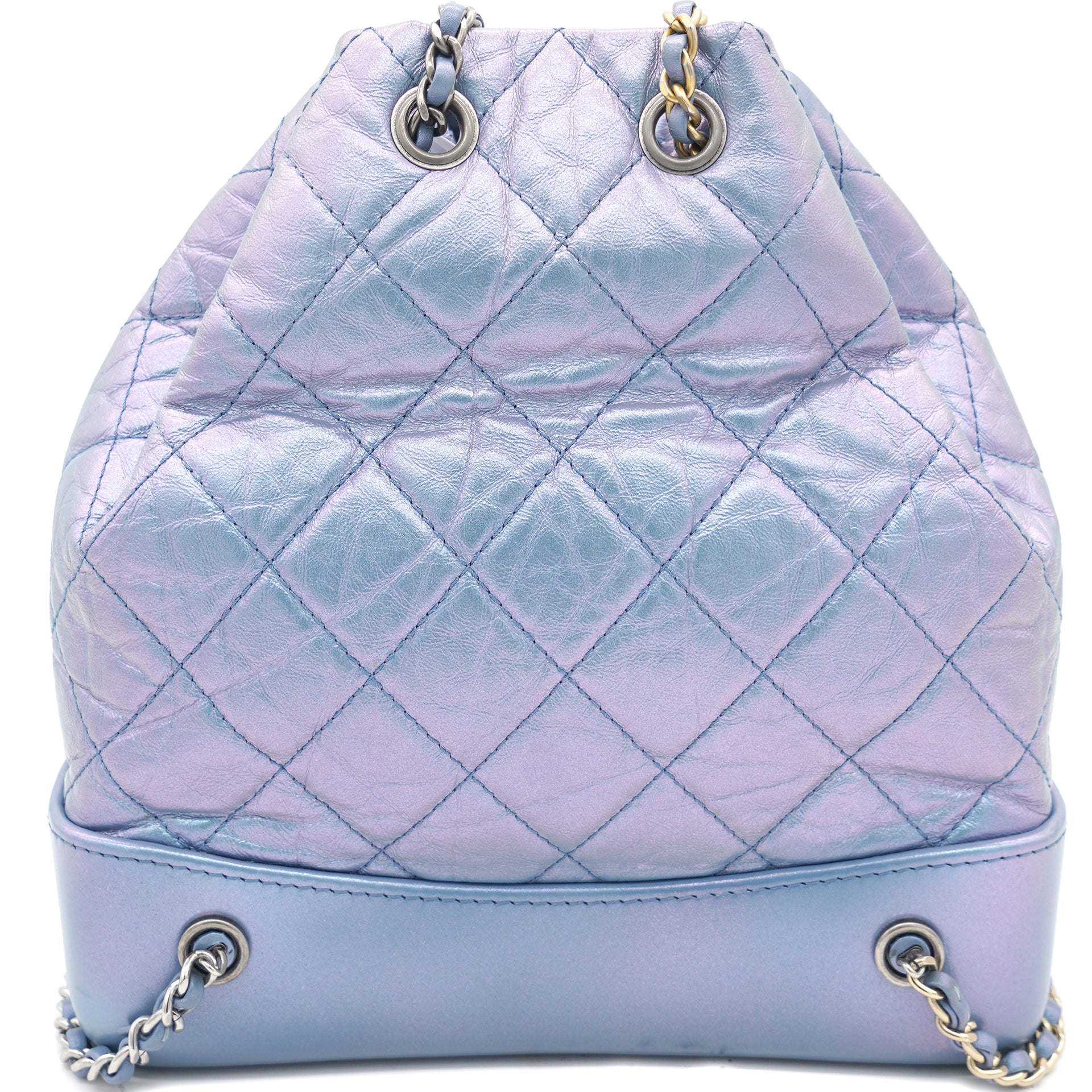 Gabrielle backpack in Purple leather