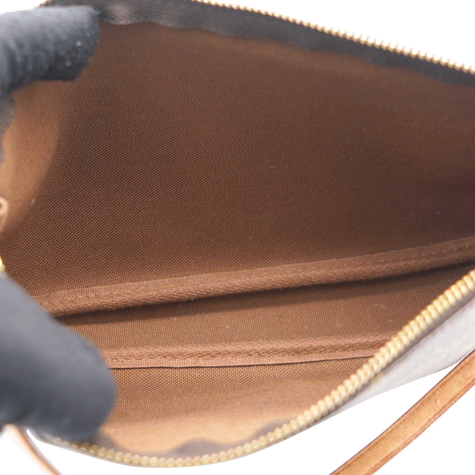 Brown Monogram Canvas Pochette Accessoires Shoulder Bag