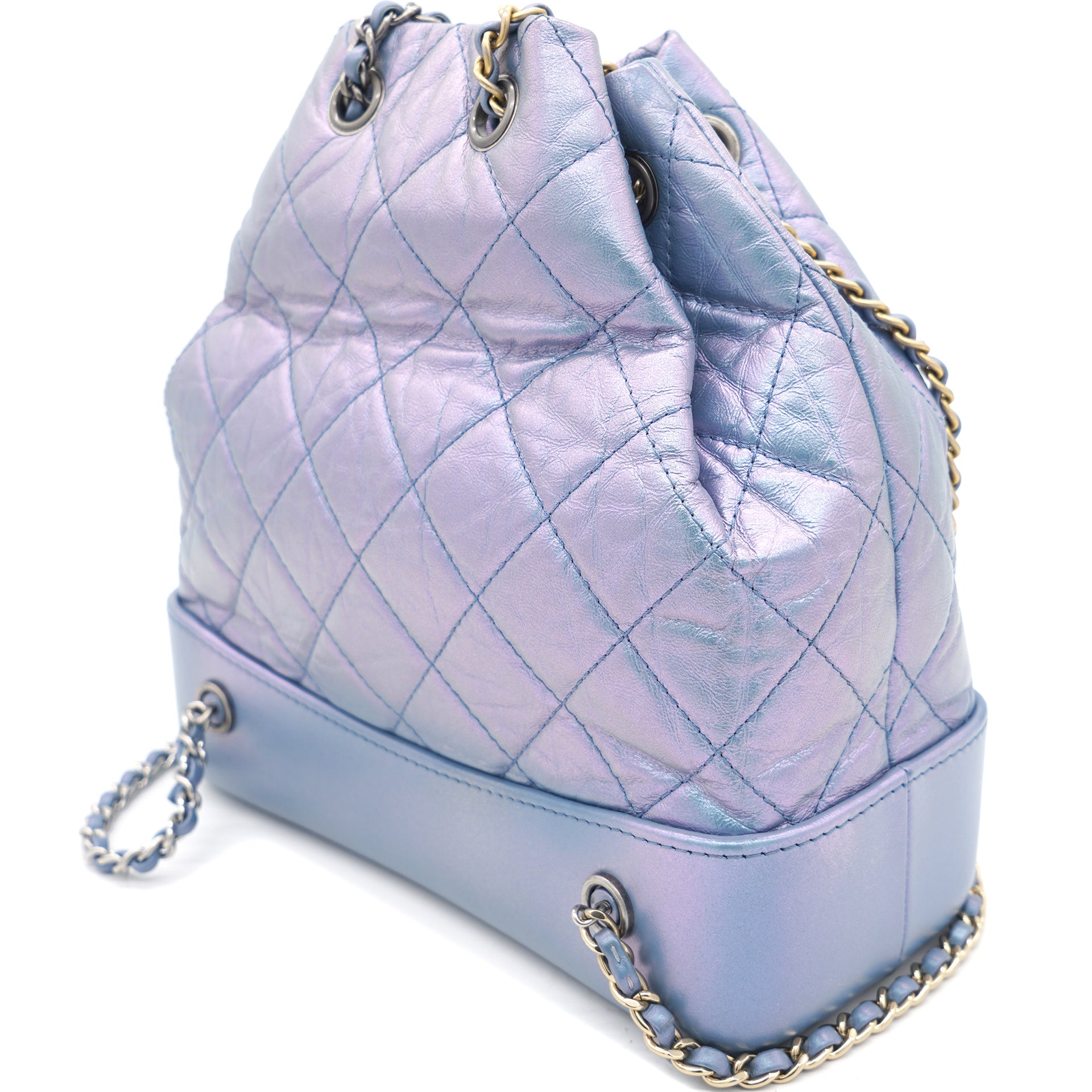 Gabrielle backpack in Purple leather
