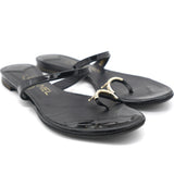 Slip-On Black Sandals 37.5