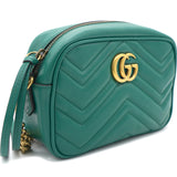 GG Marmont Matelassé Mini Camera Bag Green