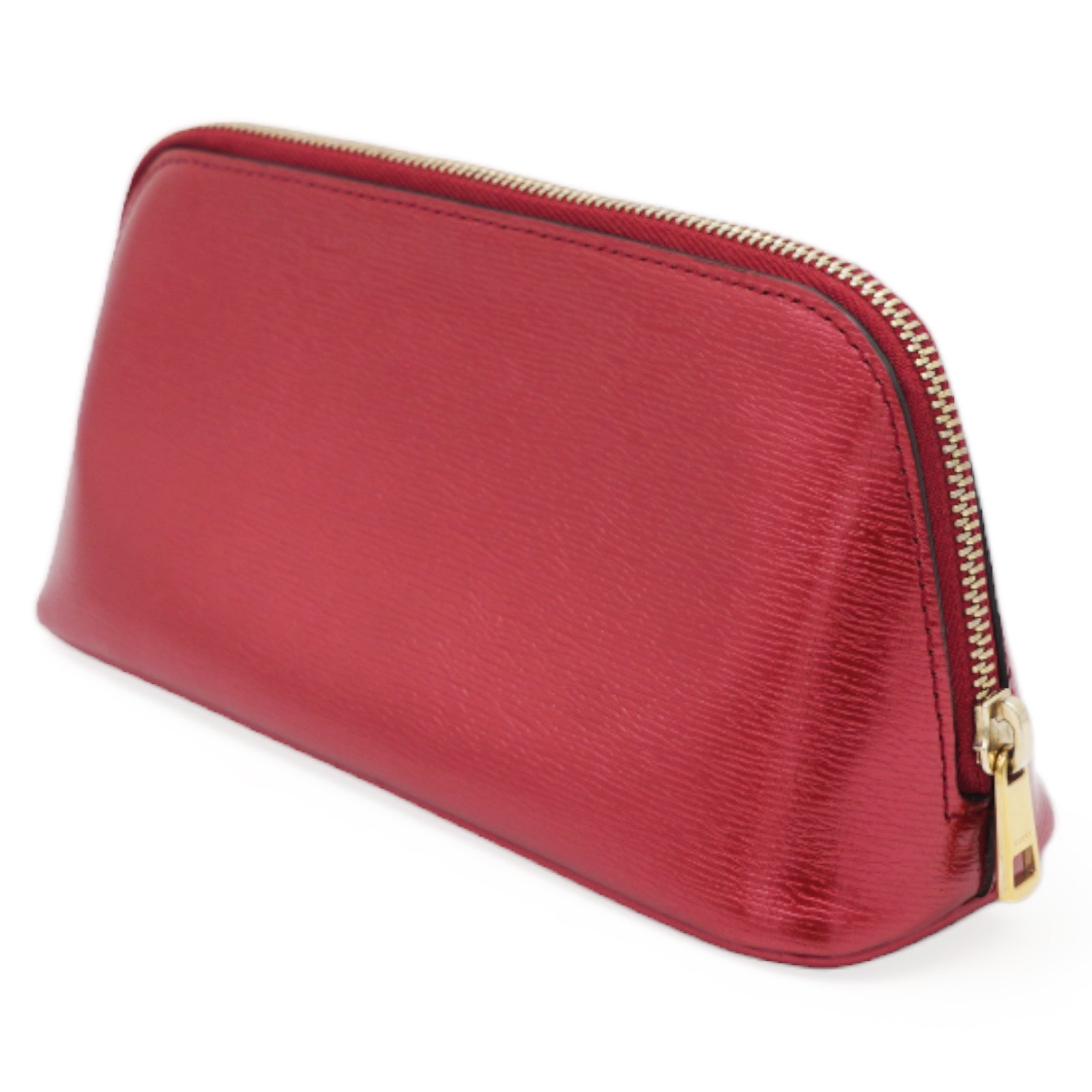 Leather Travel Bag Red
