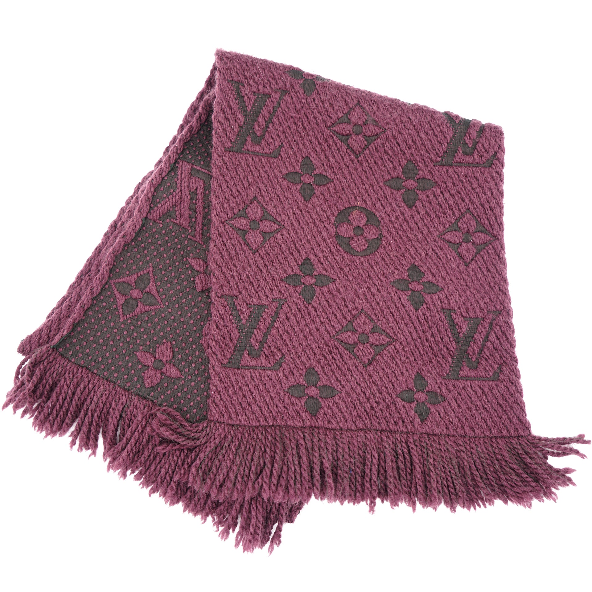 Louis Vuitton Wool Silk Logomania Scarf Cherry – STYLISHTOP