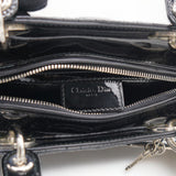 Patent Cannage Medium Lady Dior Black