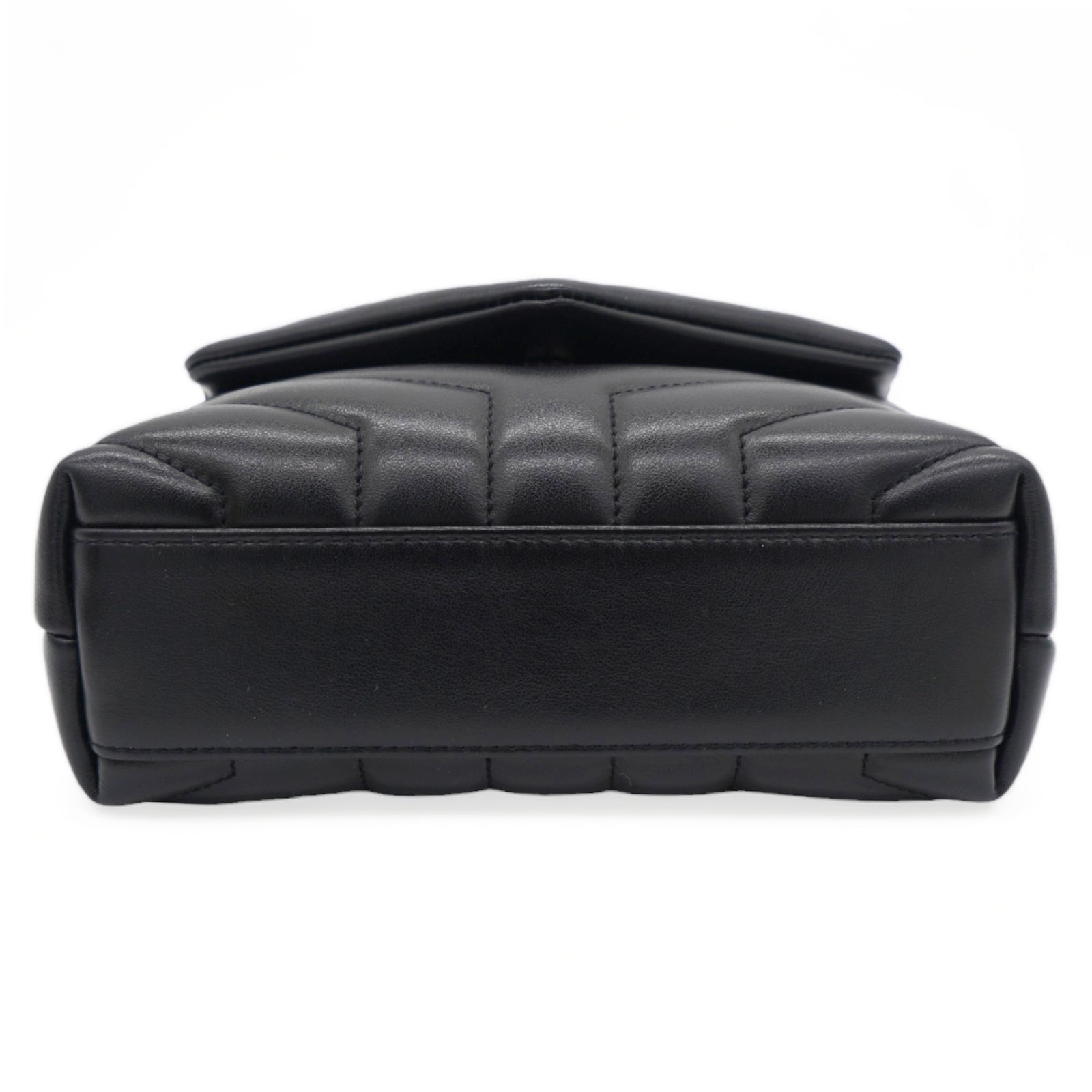 Calfskin Quilted Monogram Loulou Black