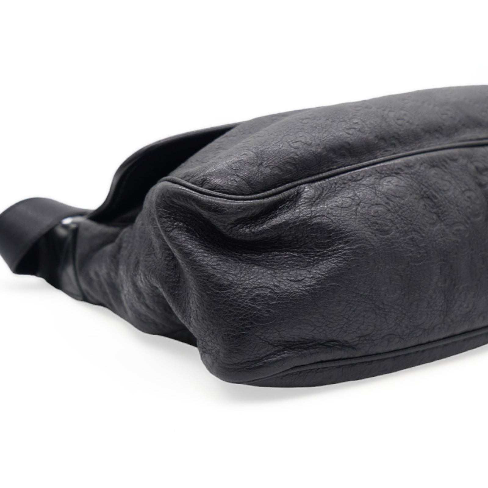 Guccissima Joy Flap Messenger Bag Black