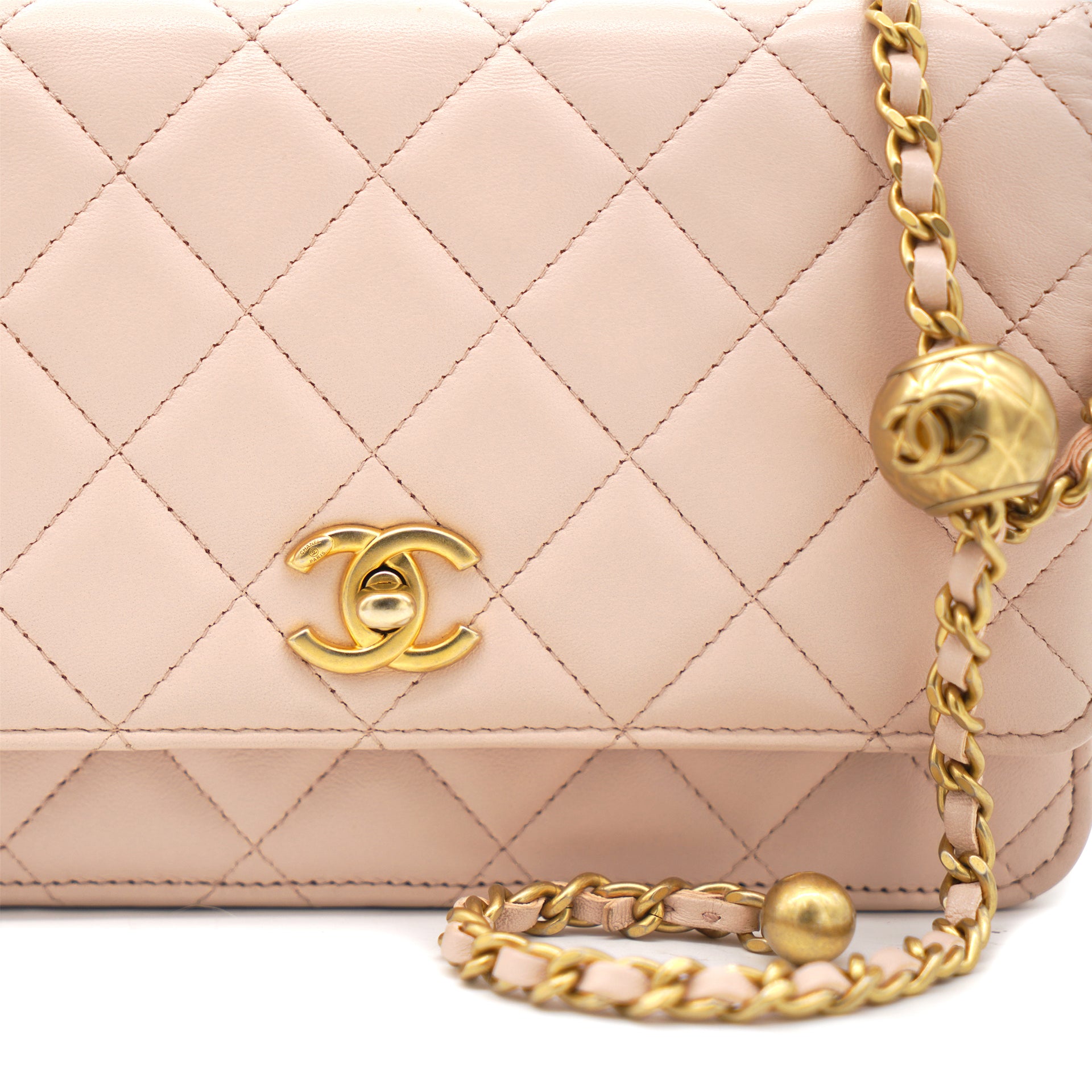 CHANEL, Bags, Authentic Mini Chanel 22s Bucket Bag Pearl Crush