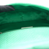 Elaphe Snakeskin Medium Easy Carry Flap Green