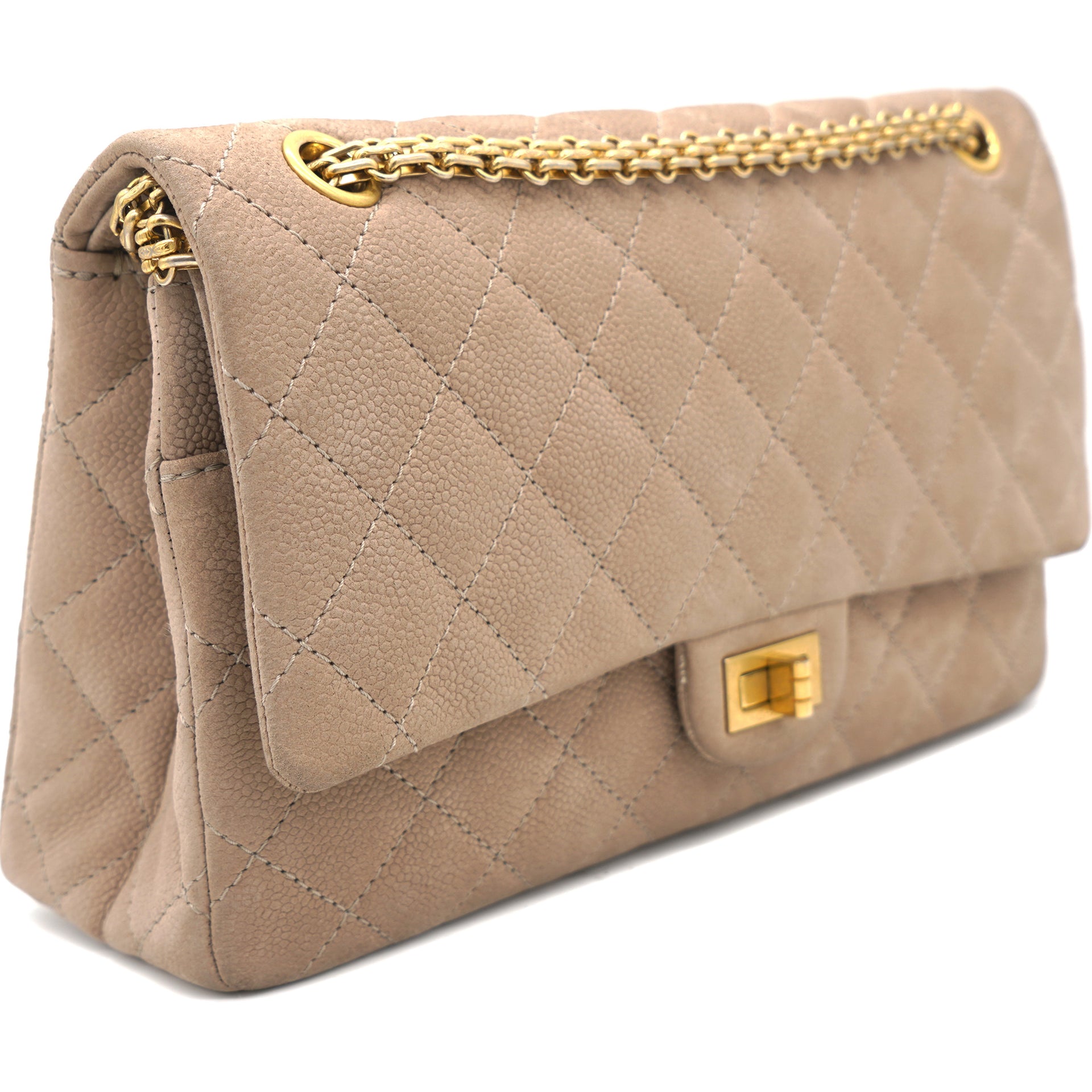 Chanel 2.55 Reissue Flap Bag Nubuck Beige 226 – STYLISHTOP