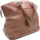 Brown Suhali Leather Lockit MM Bag
